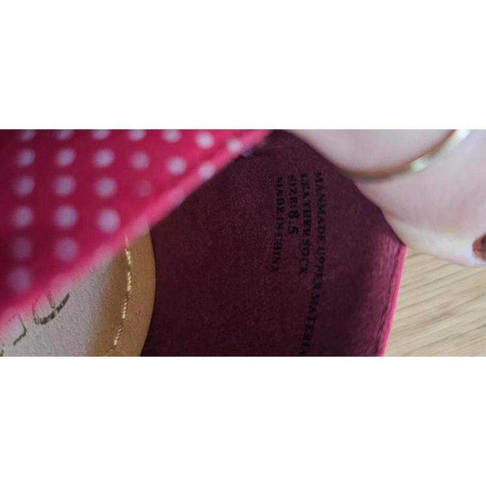 Restricted polka dot flats with bow detail size 8.5 US comfy and stylish - Picture 3 of 3